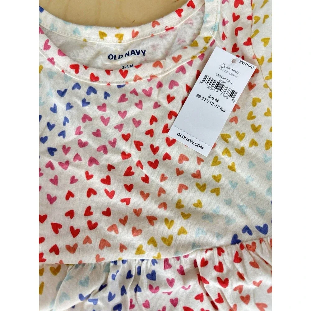Empire-Waist Jersey Dress for Baby Rainbow Heats  Old Navy 3-6 Months New